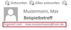 Signierte E-Mail